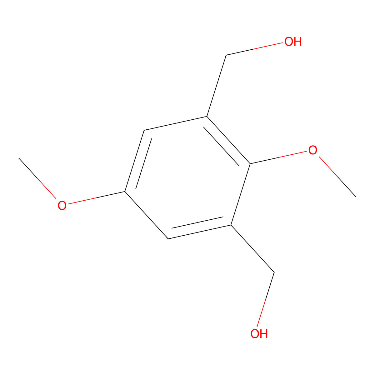 2,6-Bis(hydroxymethyl)-1,4-dimethoxybenzene molecular structure, CAS 78840-04-7