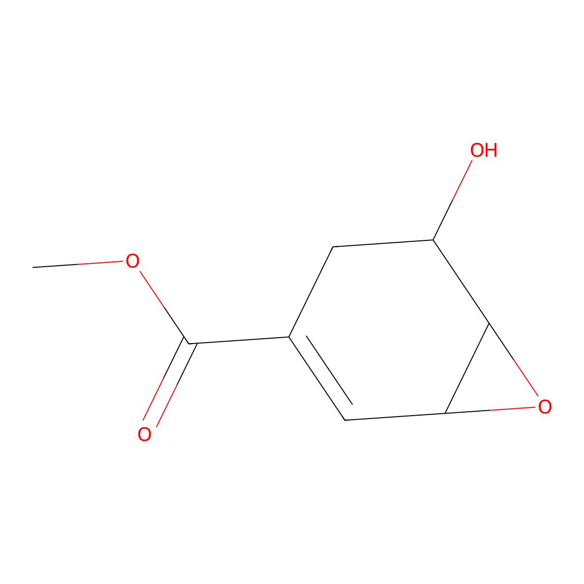 (+)-3,4-Anhydroshikimic acid methyl este molecular structure, CAS 78844-86-7