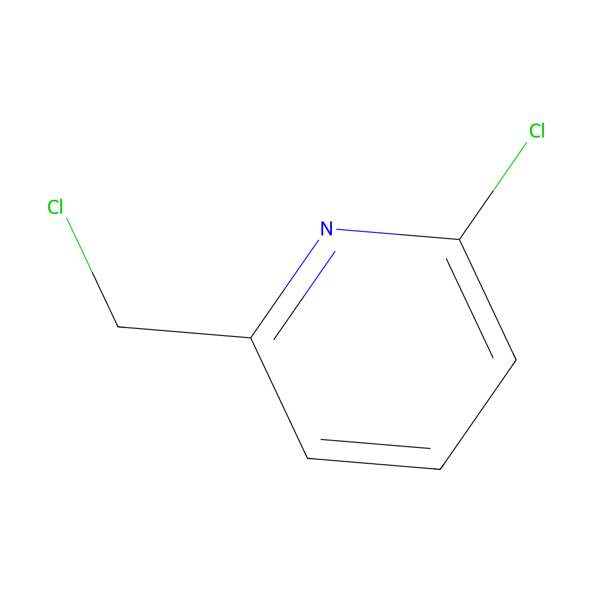 2-Chloro-6-(chloromethyl)pyridine molecular structure, CAS 78846-88-5