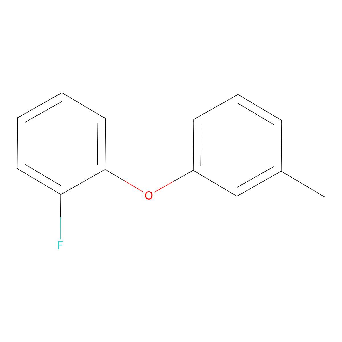 1-Fluoro-2-(3-methylphenoxy)benzene molecular structure, CAS 78850-78-9