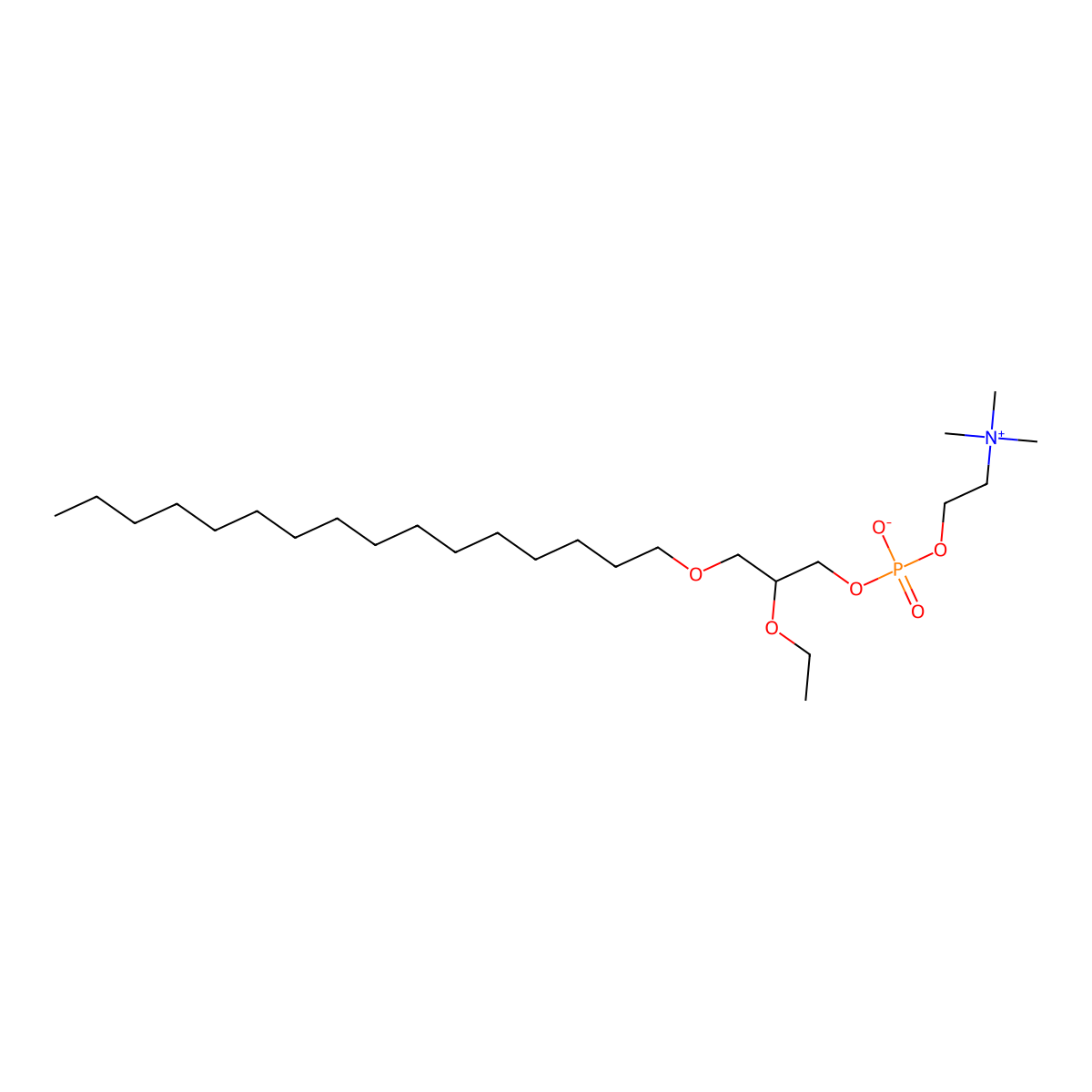 2-O-ethyl PAF C-16 molecular structure, CAS 78858-42-1