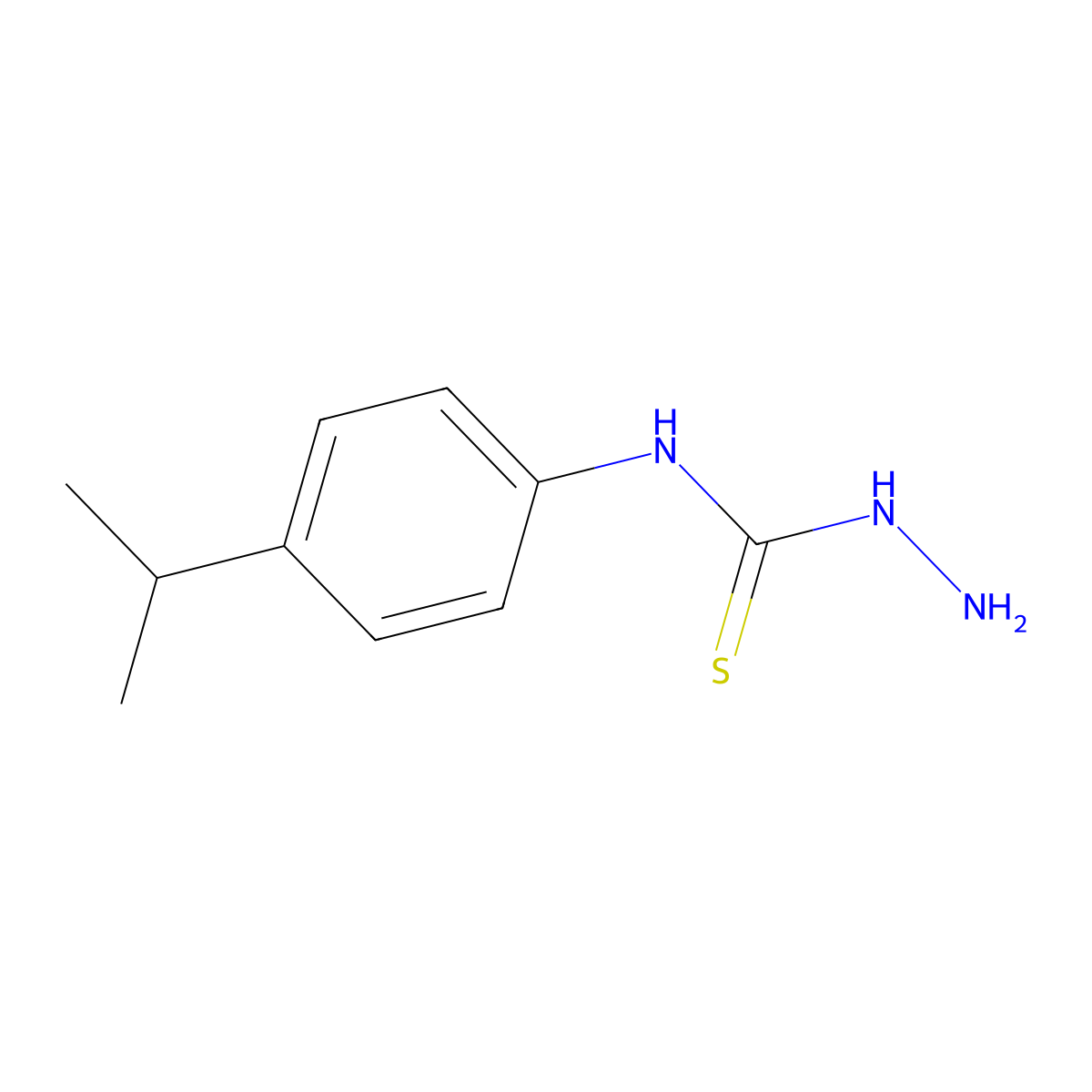 3-Amino-1-[4-(propan-2-yl)phenyl]thiourea molecular structure, CAS 78862-76-7