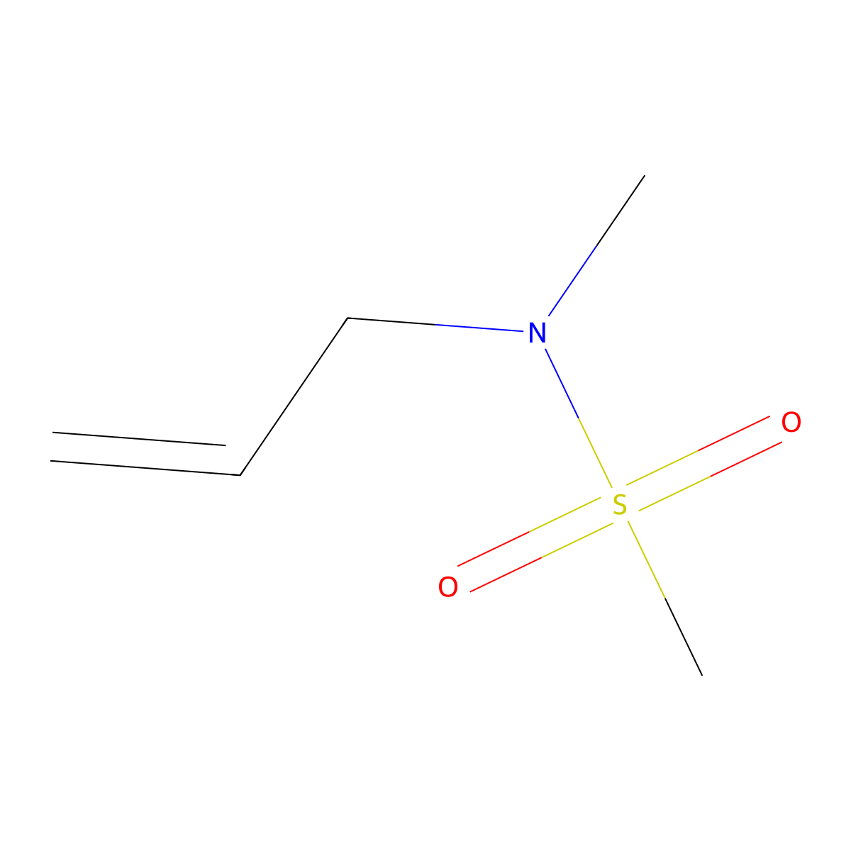 N-methyl-N-(prop-2-en-1-yl)methanesulfonamide molecular structure, CAS 78867-29-5