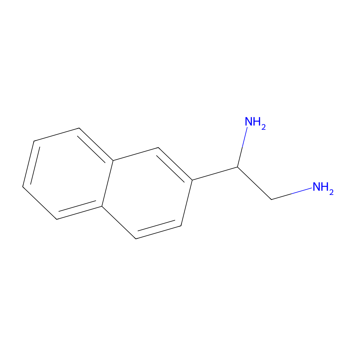 1-(Naphthalen-2-yl)ethane-1,2-diamine molecular structure, CAS 788770-47-8