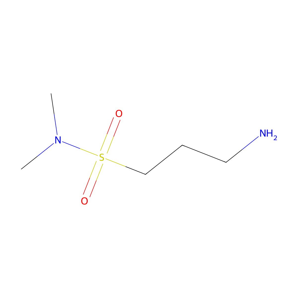3-amino-N,N-dimethylpropane-1-sulfonamide molecular structure, CAS 788779-01-1
