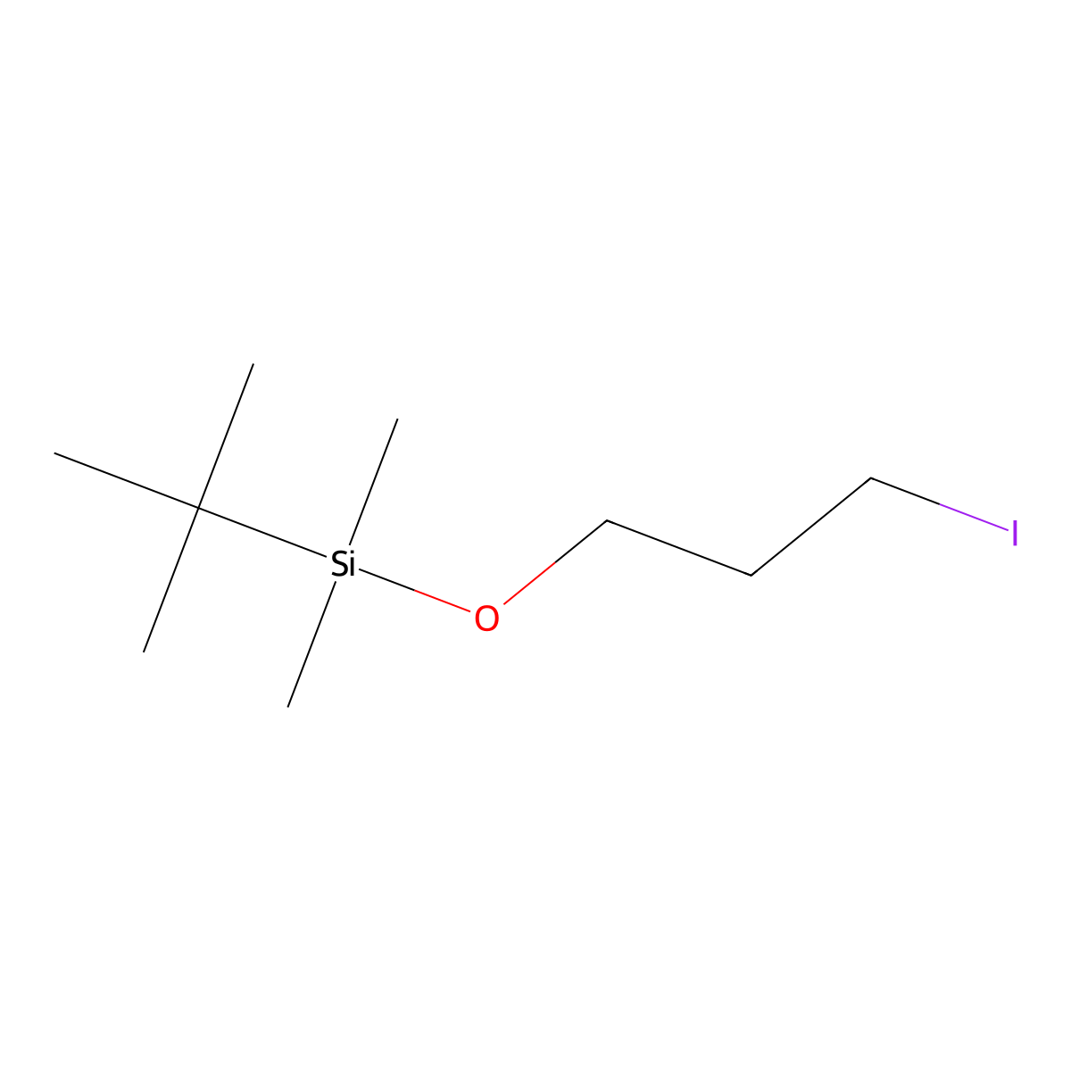 Tert-butyl-(3-iodopropoxy)-dimethylsilane molecular structure, CAS 78878-05-4