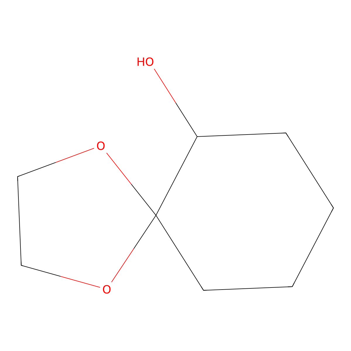 1,4-Dioxaspiro[4.5]decan-6-ol molecular structure, CAS 78881-14-8