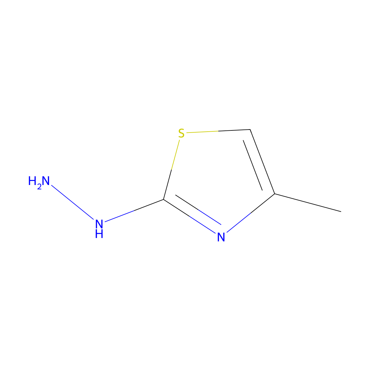 2-Hydrazinyl-4-methylthiazole molecular structure, CAS 78886-45-0