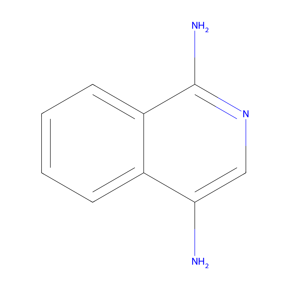 Isoquinoline-1,4-diamine molecular structure, CAS 78886-52-9