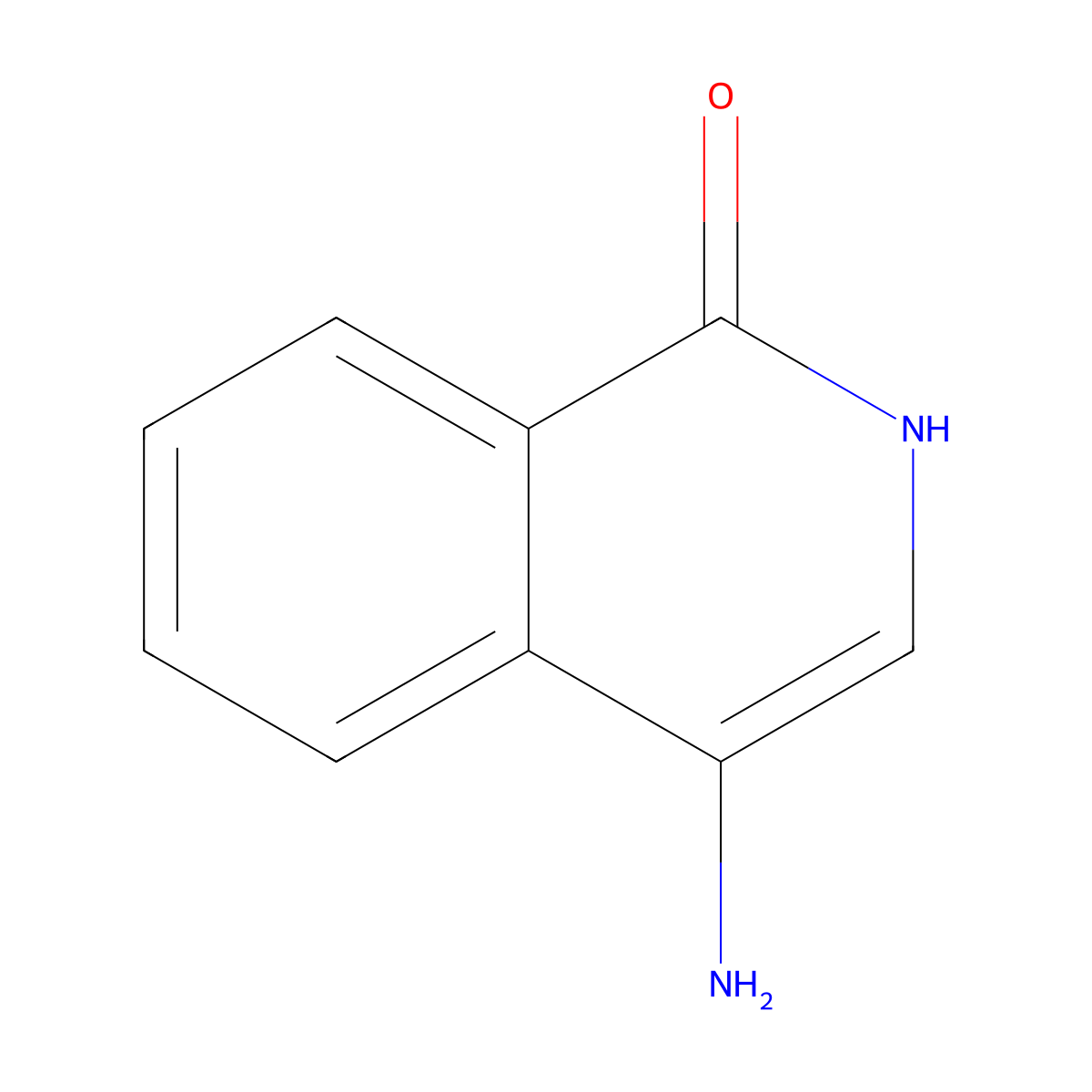 4-Amino-1(2H)-isoquinolinone molecular structure, CAS 78886-53-0
