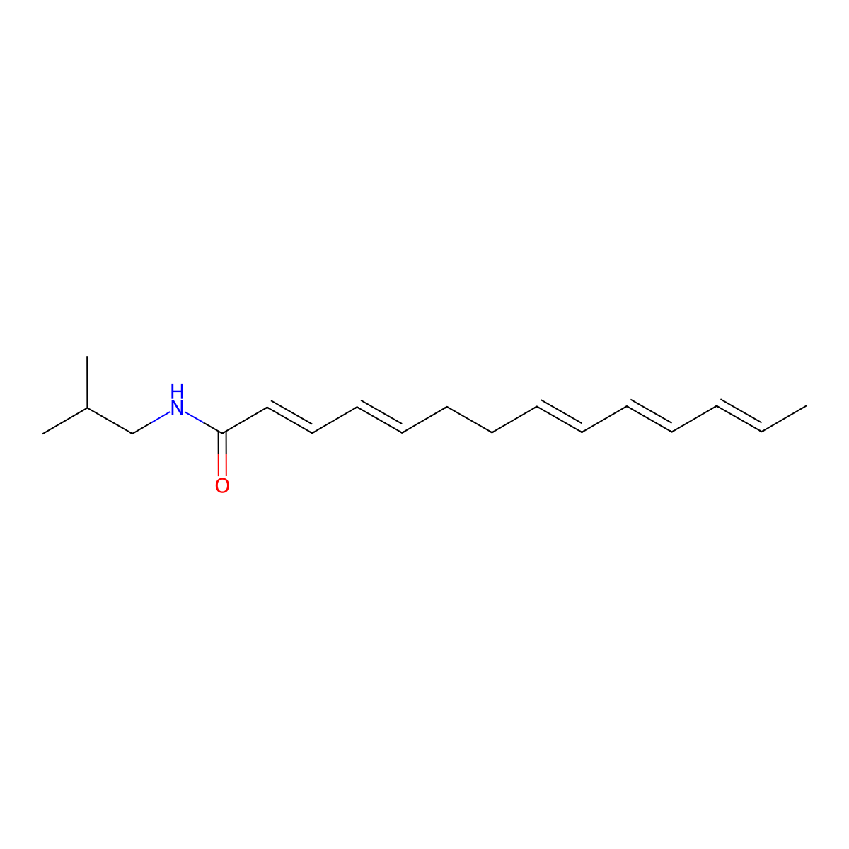 gamma-Sanshool molecular structure, CAS 78886-65-4