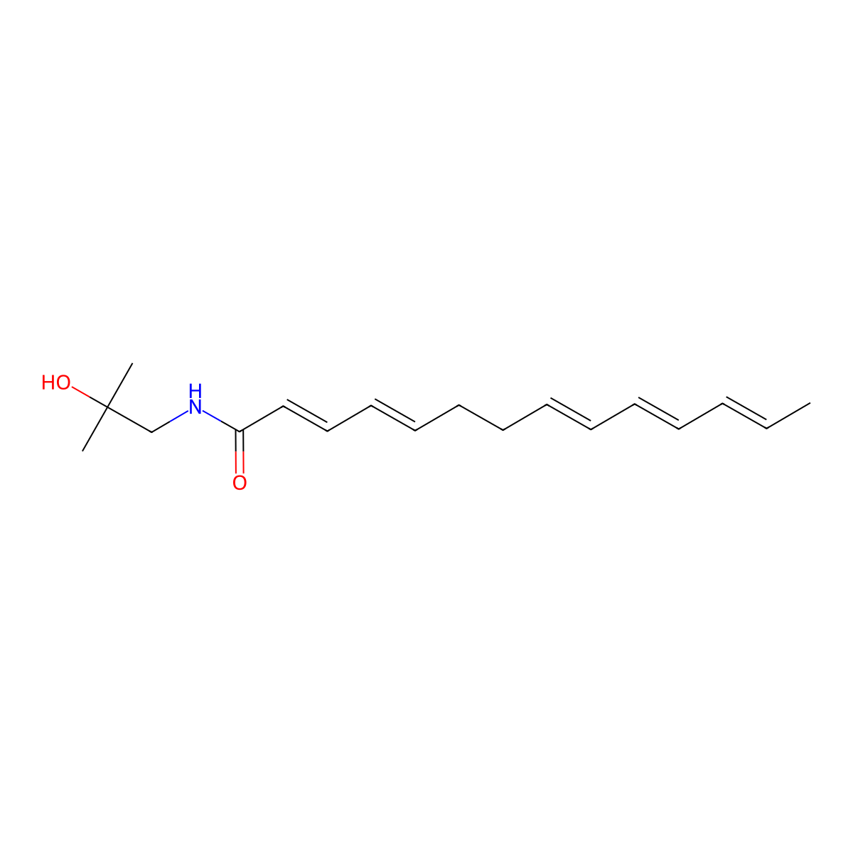 Hydroxy-Gamma-Sanshool molecular structure, CAS 78886-66-5