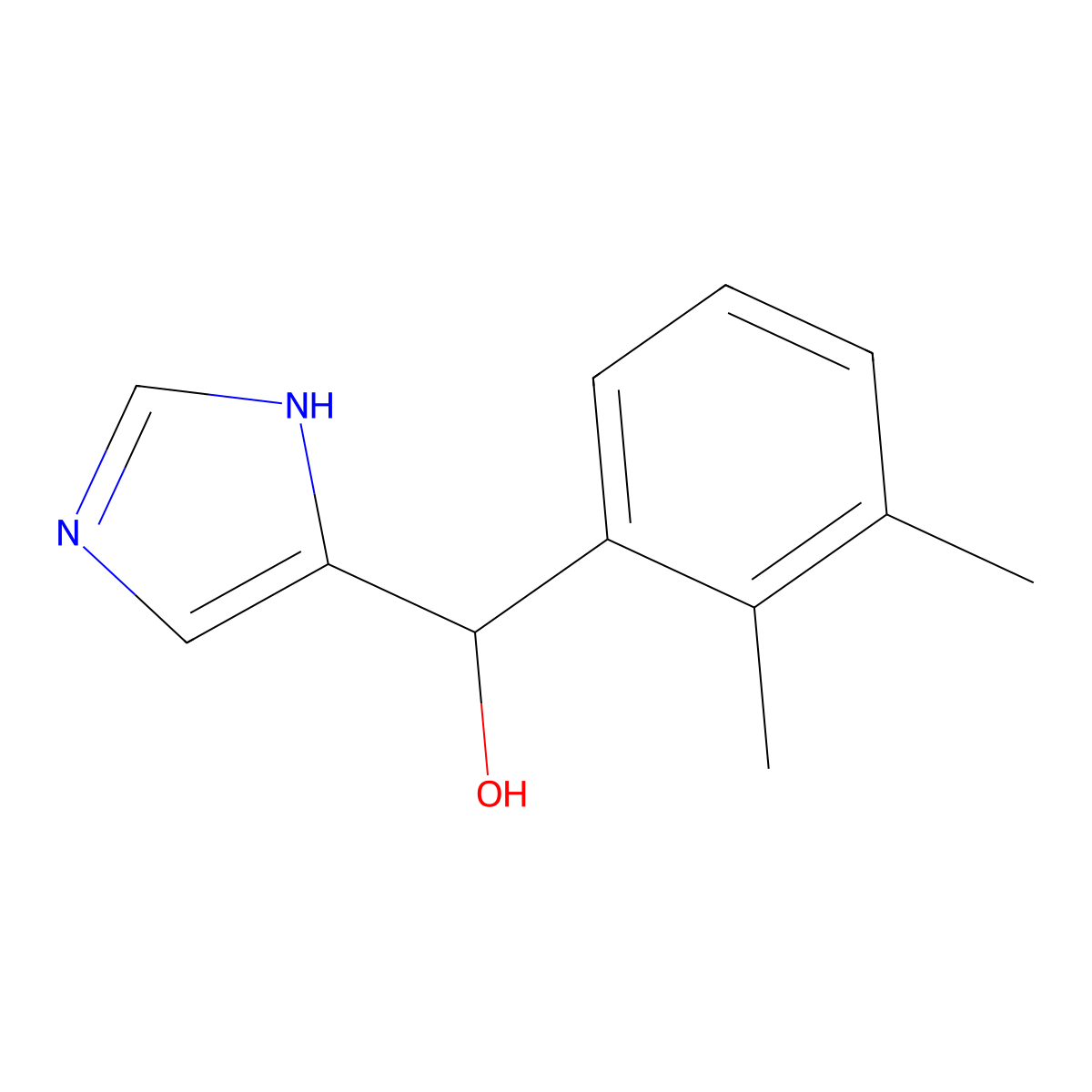 (2,3-dimethylphenyl)(1H-imidazol-5-yl)methanol molecular structure, CAS 78892-33-8