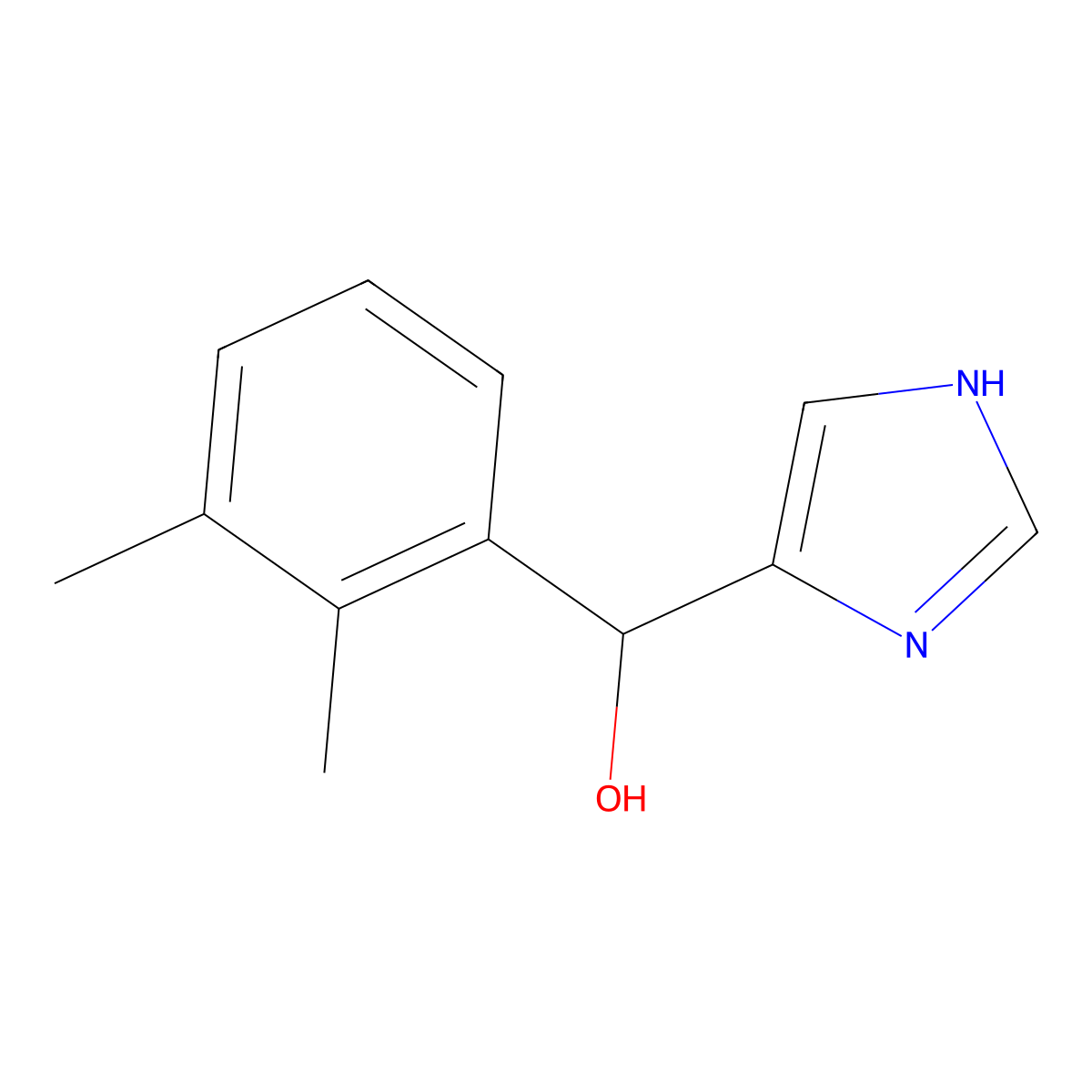 (2,3-dimethylphenyl)(1H-imidazol-5-yl)methanol molecular structure, CAS 78892-33-8