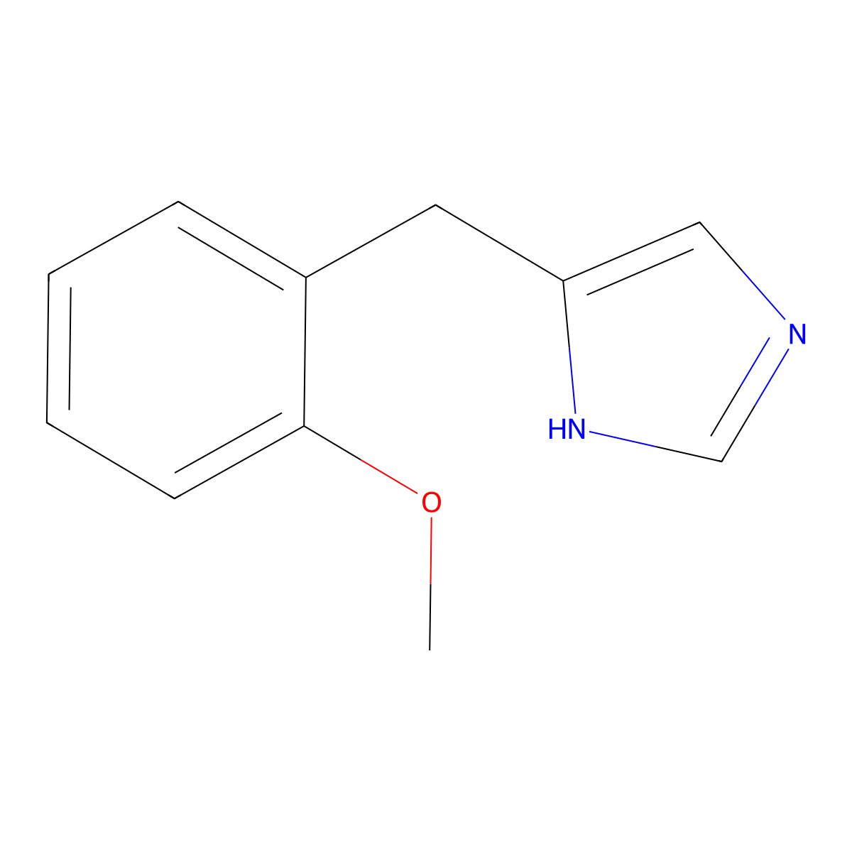 4-[(2-methoxyphenyl)methyl]-1H-imidazole molecular structure, CAS 78892-54-3