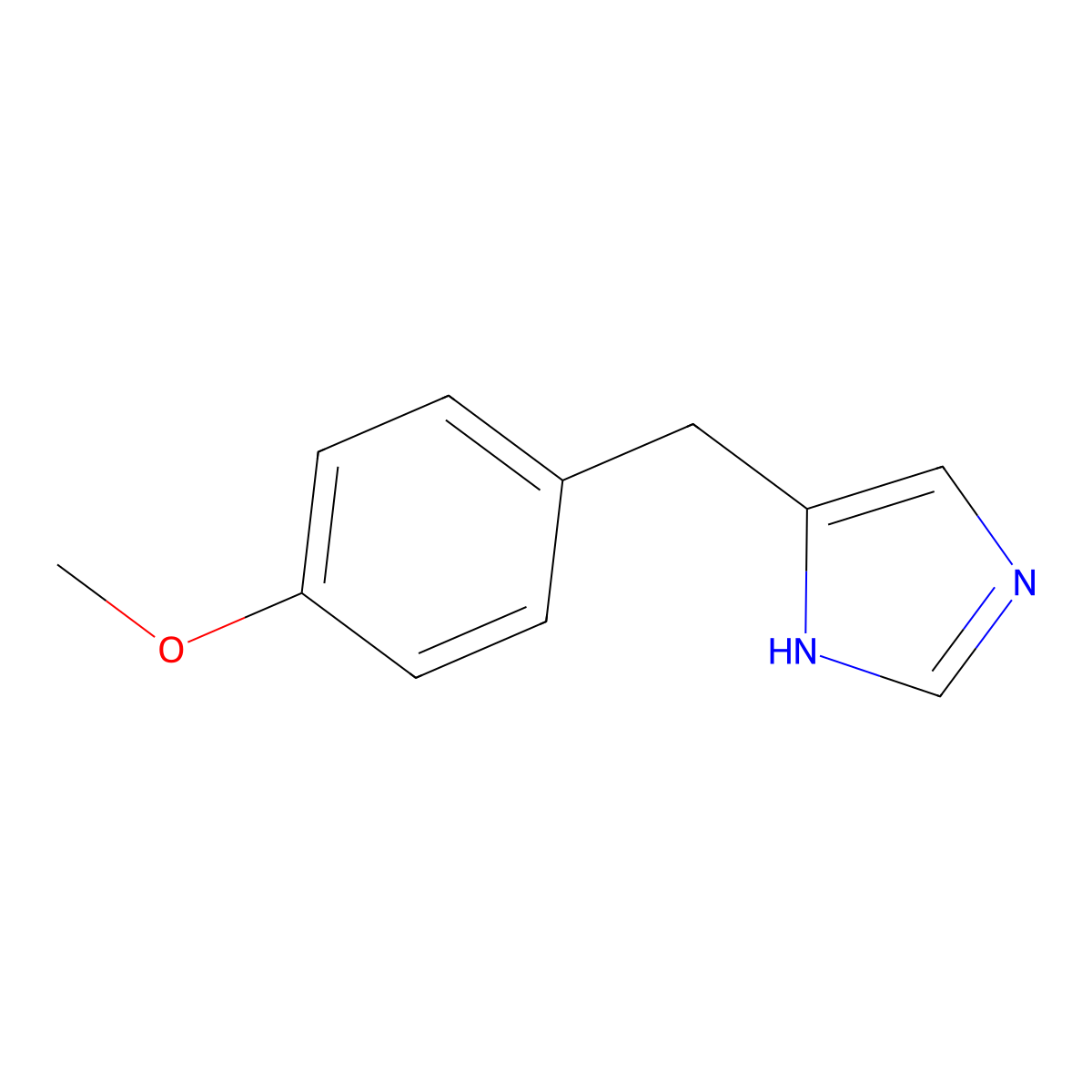Imidazole, 5-[4-methoxybenzyl]- molecular structure, CAS 78892-56-5