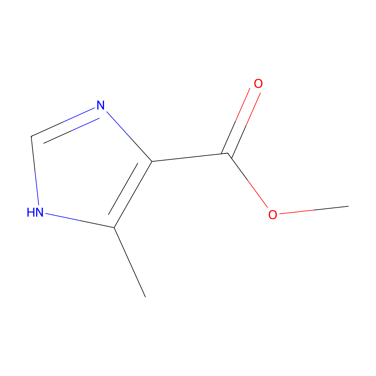Methyl 5-methyl-1H-imidazole-4-carboxylate molecular structure, CAS 78892-68-9