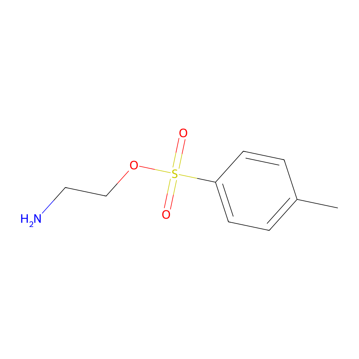 2-Aminoethyl 4-methylbenzene-1-sulfonate molecular structure, CAS 78894-78-7