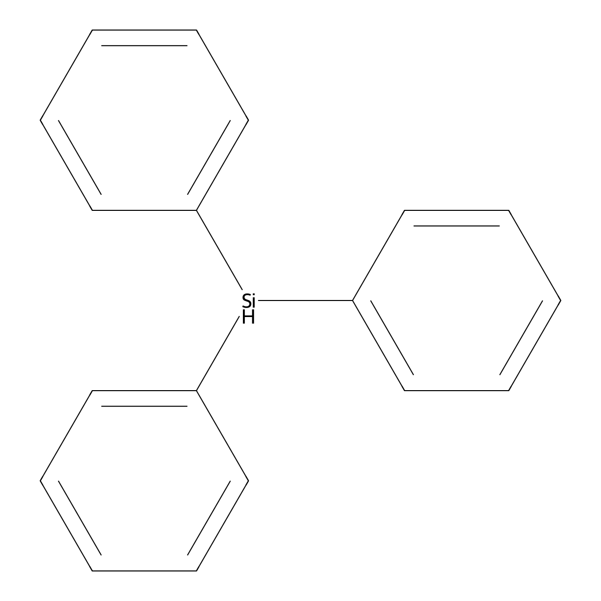 Triphenylsilane molecular structure, CAS 789-25-3