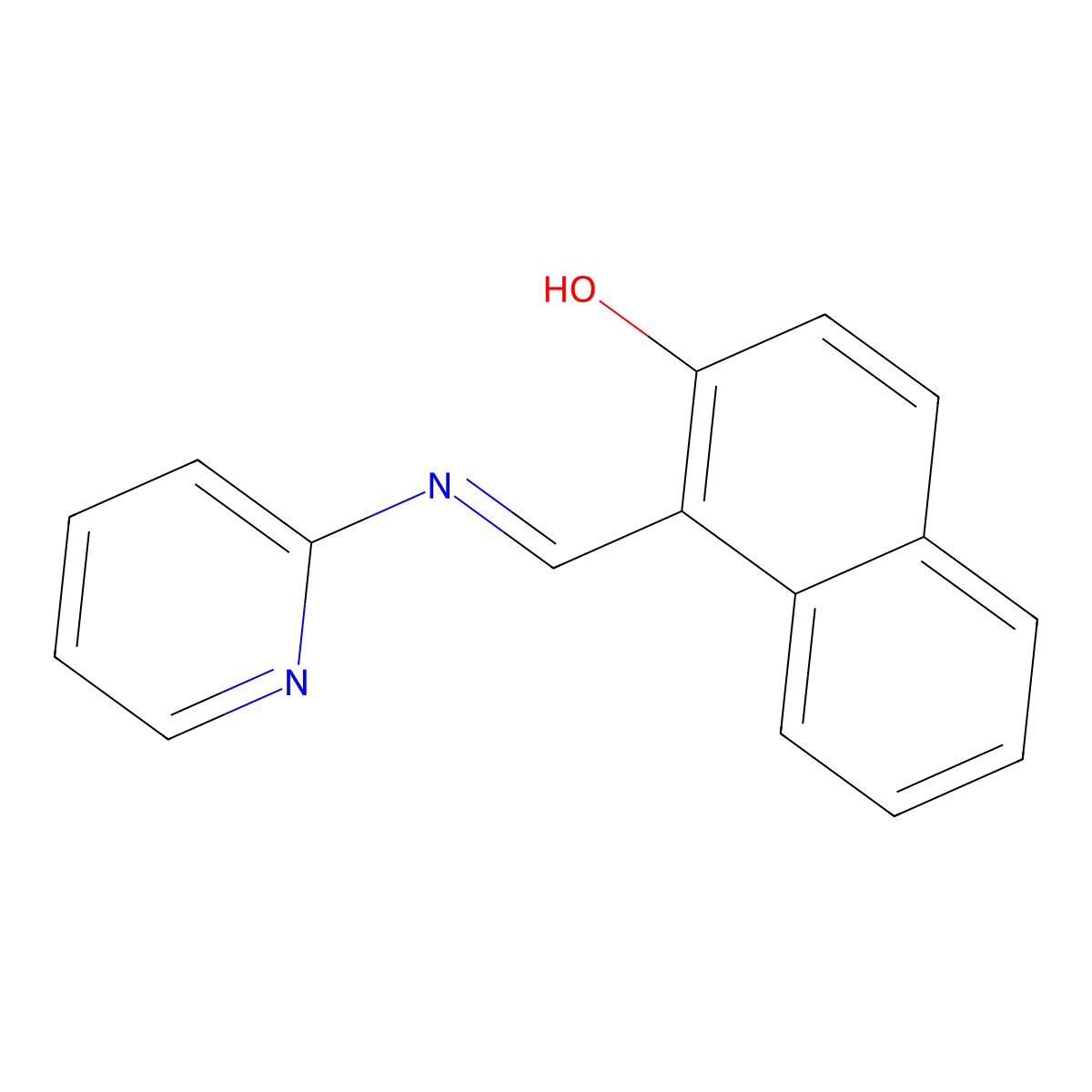 1-(2-Pyridyliminomethyl)-2-naphthol molecular structure, CAS 789-58-2