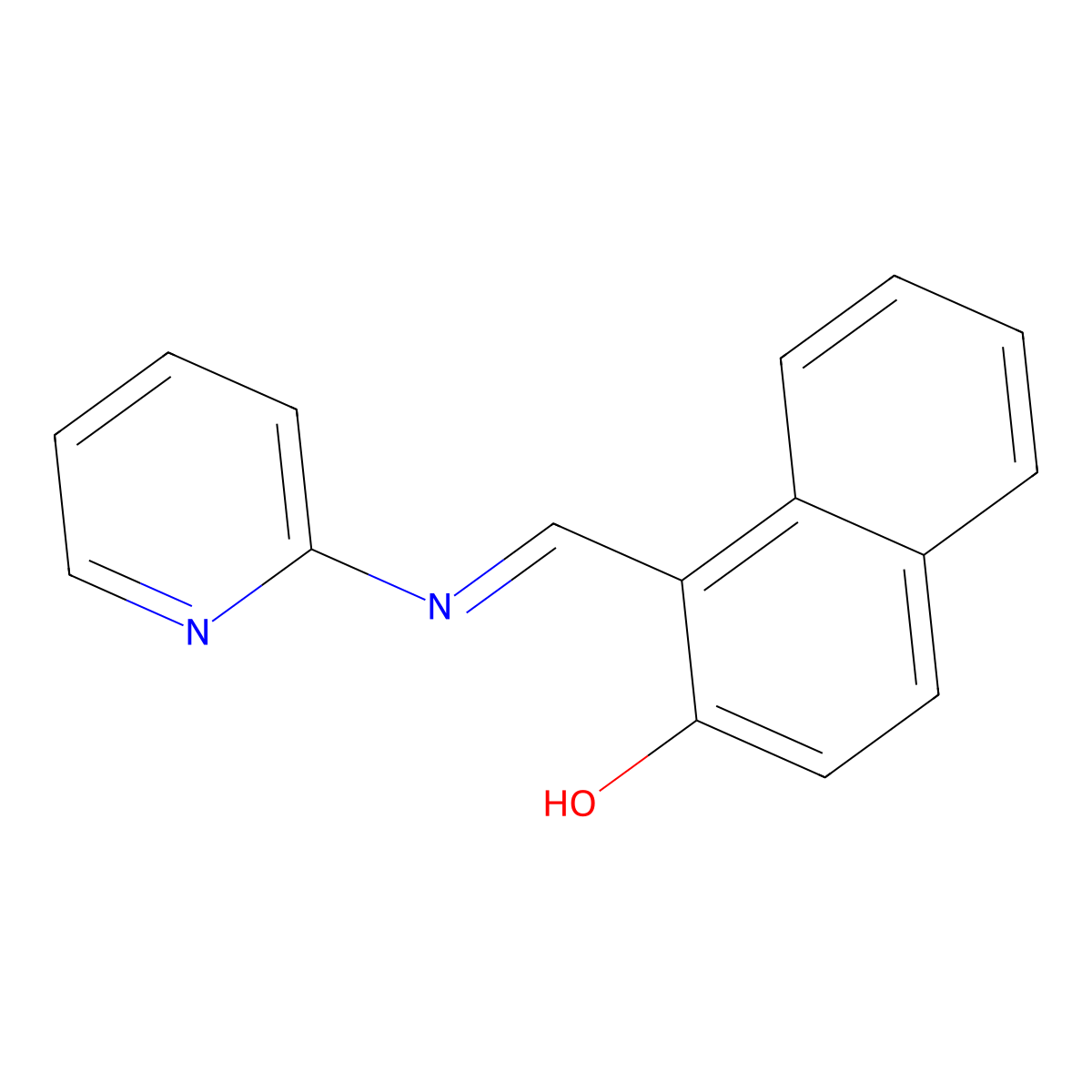 1-(2-Pyridyliminomethyl)-2-naphthol molecular structure, CAS 789-58-2