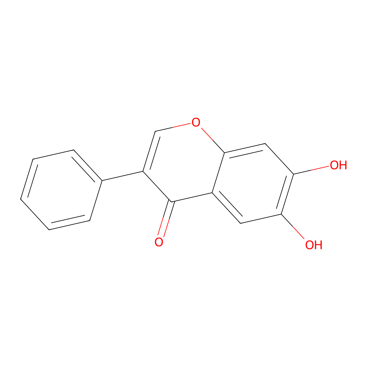 6,7-Dihydroxy-3-phenylchromen-4-one molecular structure, CAS 789-66-2