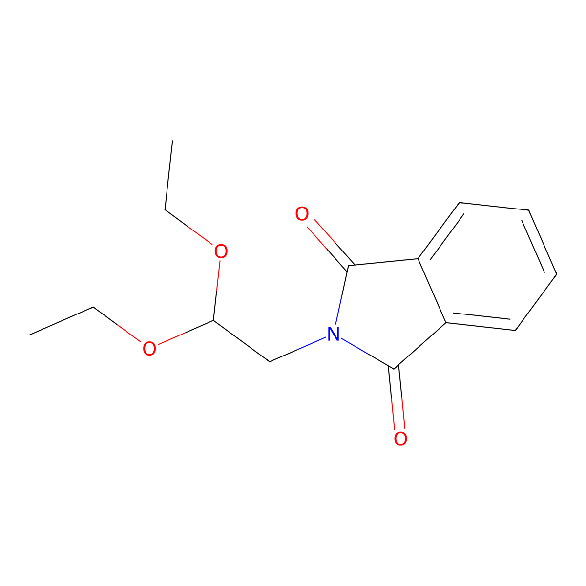 2-Phthalimidoacetaldehyde Diethyl Acetal molecular structure, CAS 78902-09-7