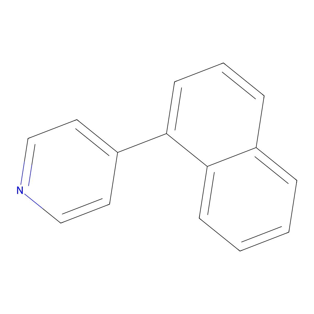 4-(Naphthalen-1-yl)pyridine molecular structure, CAS 78903-68-1