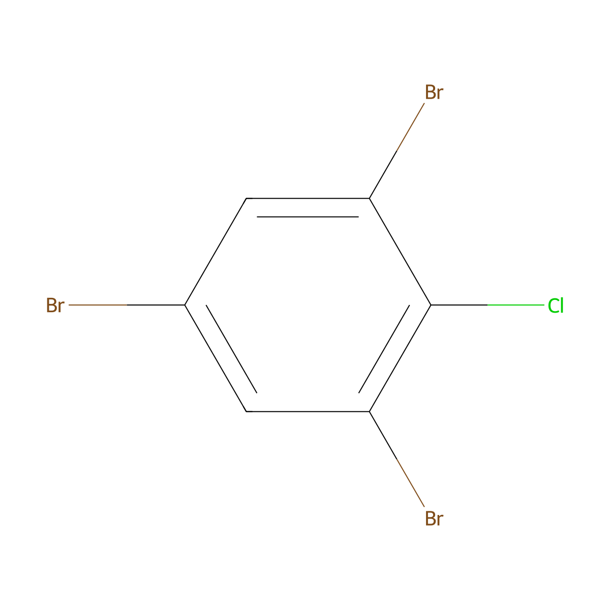 1,3,5-Tribromo-2-chlorobenzene molecular structure, CAS 78904-10-6