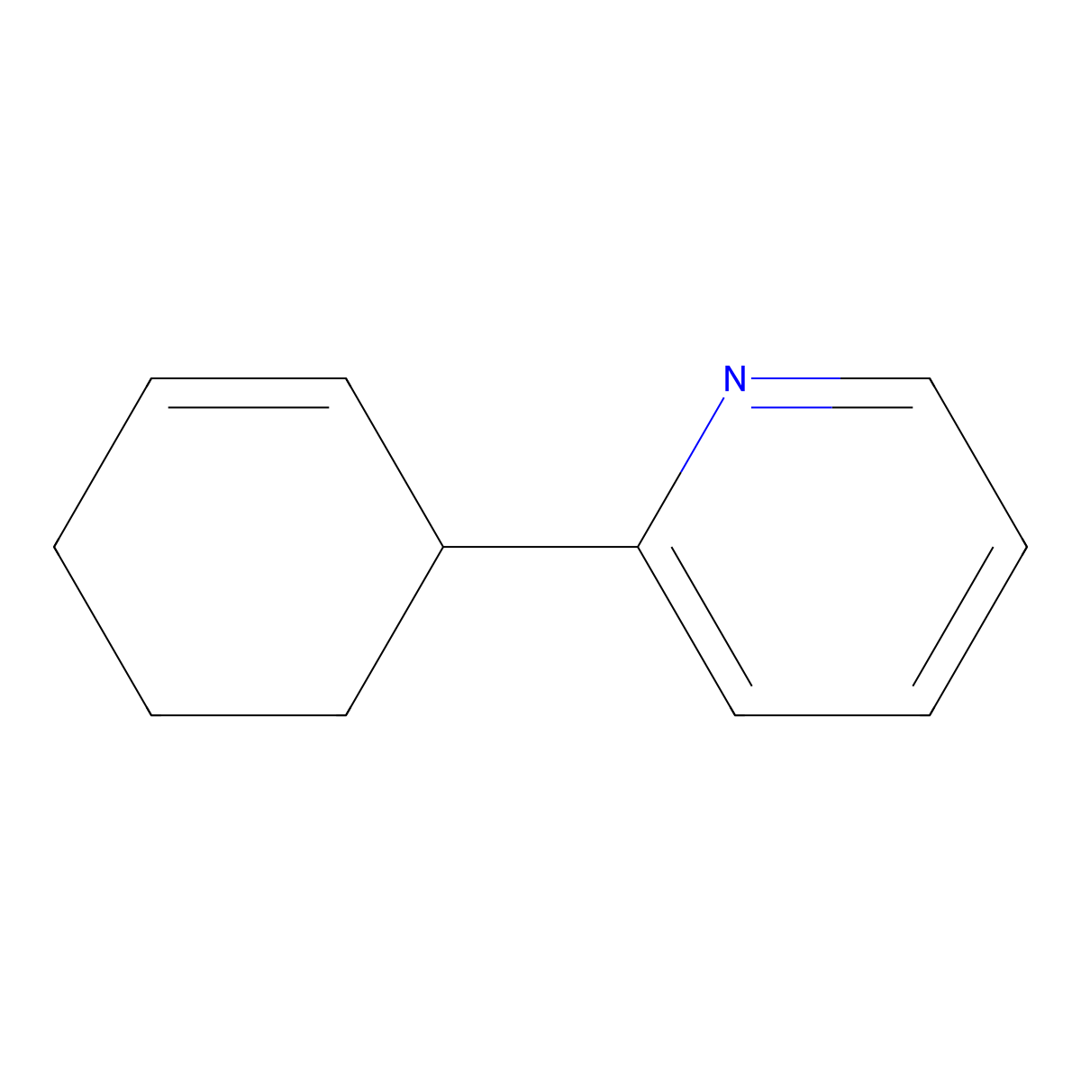 2-(2-Cyclohexenyl)pyridine molecular structure, CAS 78905-61-0