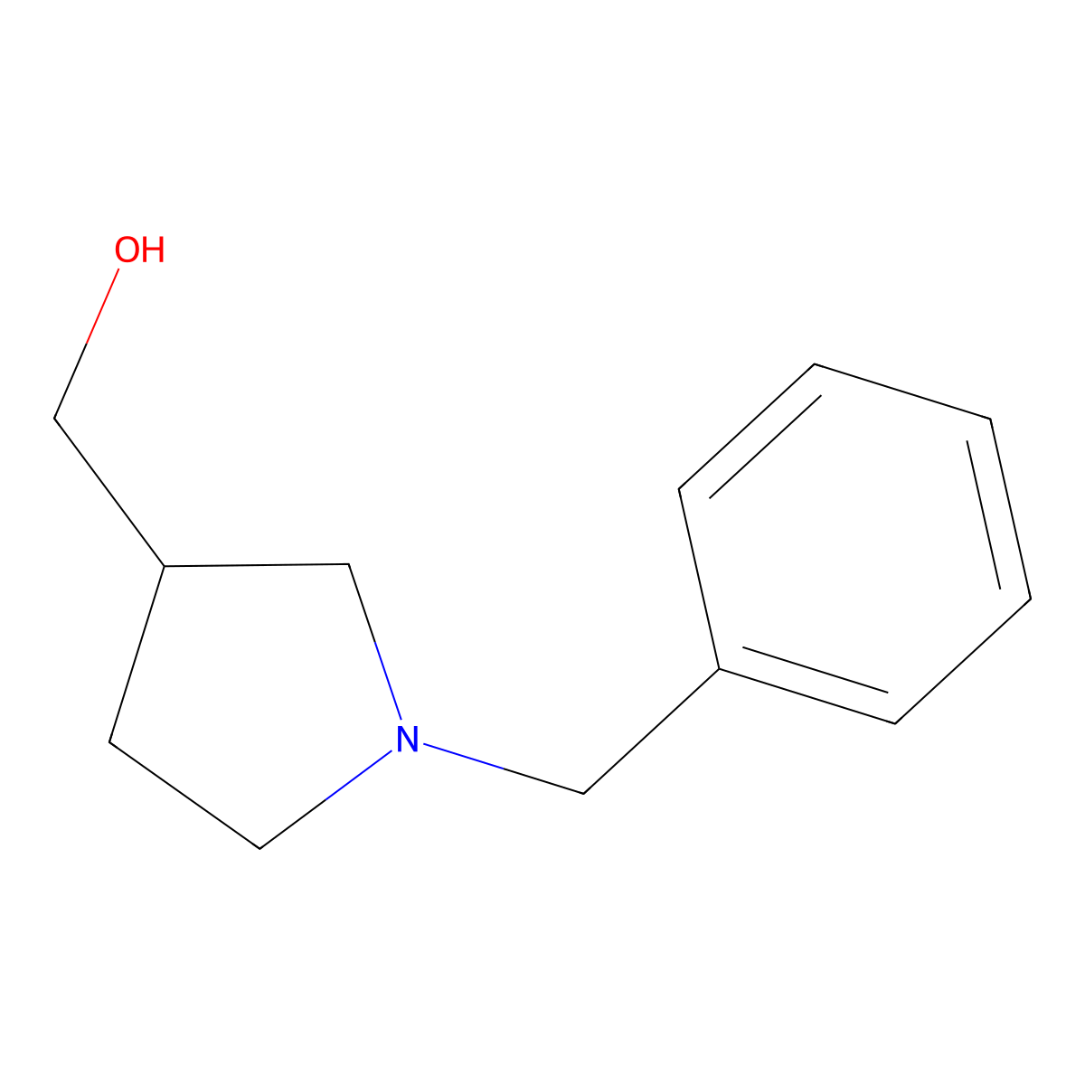 (S)-(1-Benzylpyrrolidin-3-yl)methanol molecular structure, CAS 78914-69-9