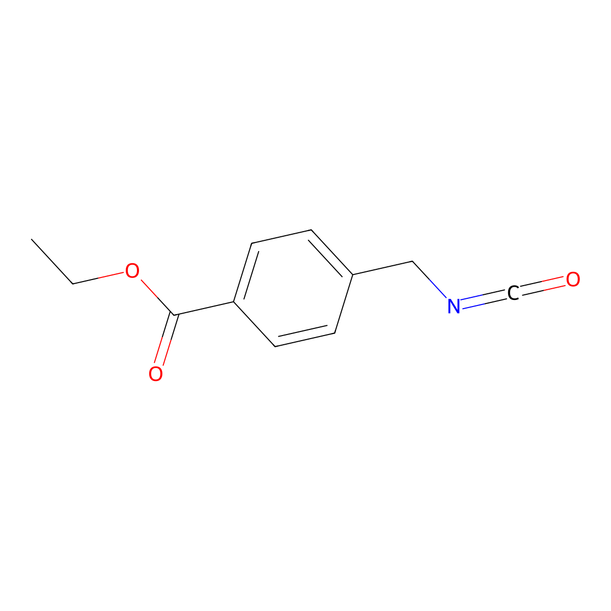 Ethyl 4-(isocyanatomethyl)benzoate molecular structure, CAS 78915-50-1