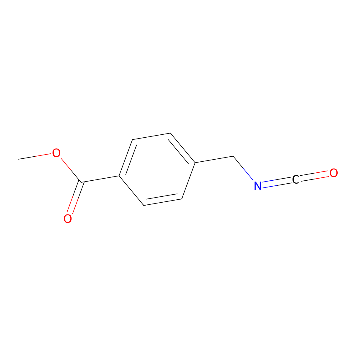 Methyl 4-(isocyanatomethyl)benzoate molecular structure, CAS 78915-52-3