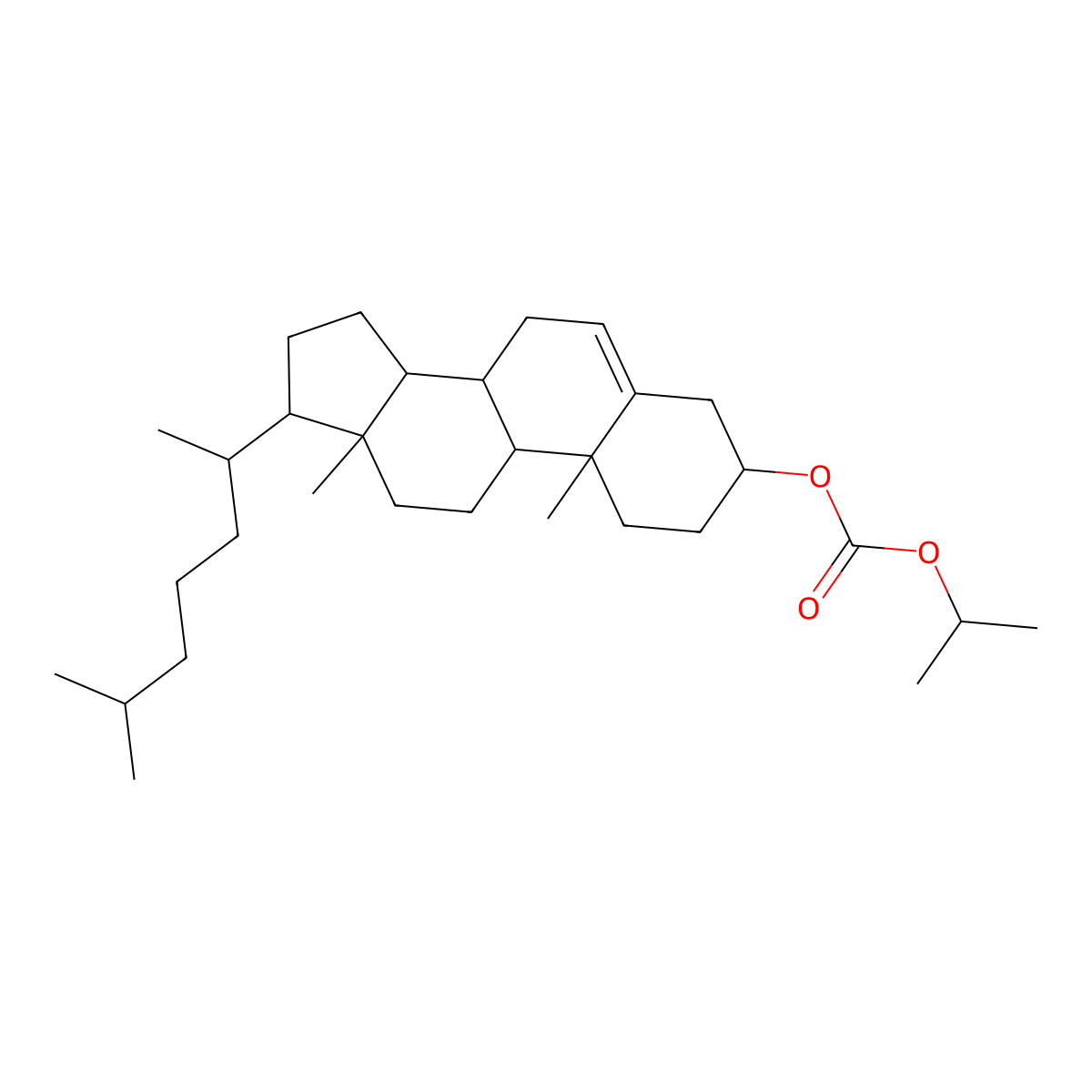 (3beta)-Cholest-5-en-3-yl propan-2-yl carbonate molecular structure, CAS 78916-25-3
