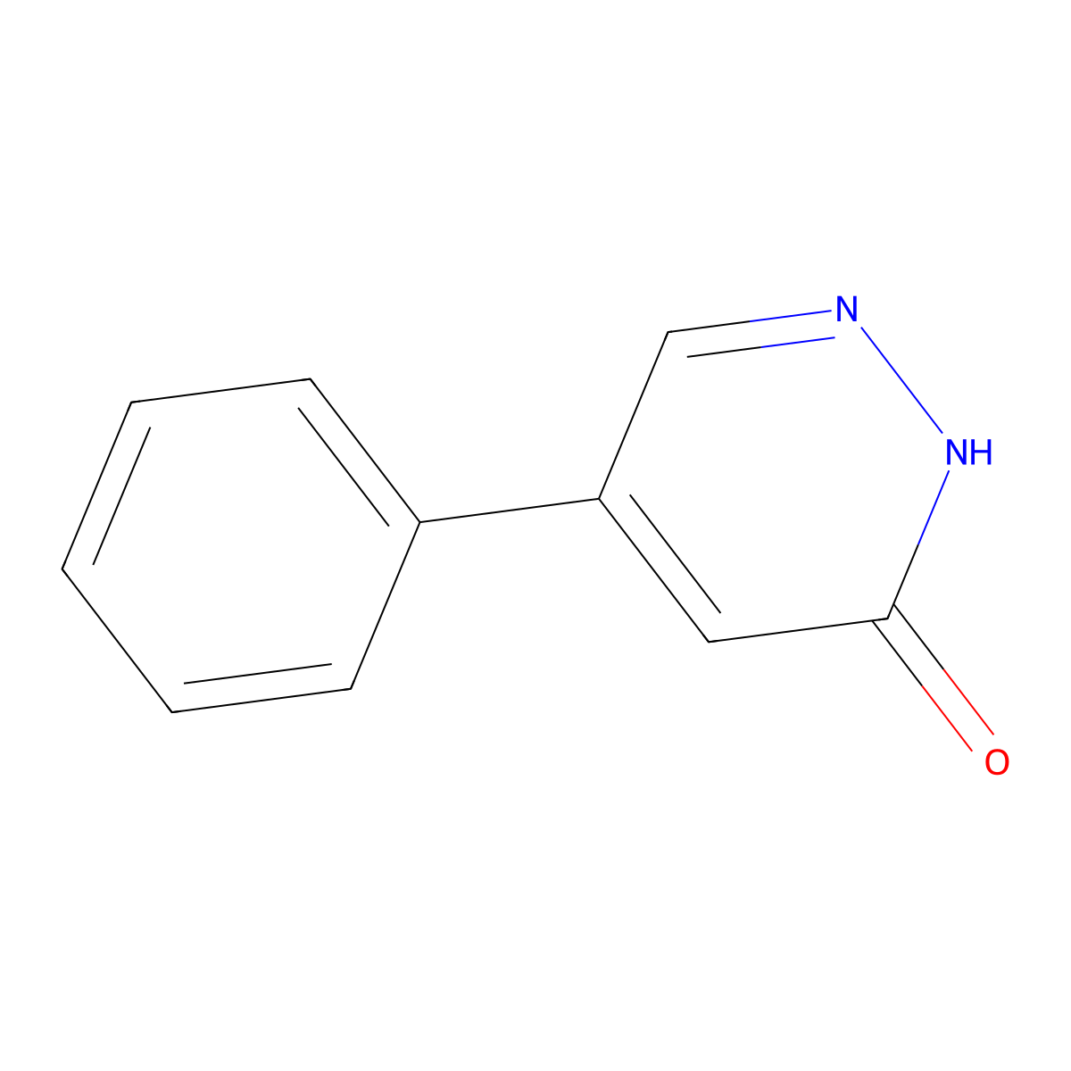 5-Phenylpyridazin-3(2H)-one molecular structure, CAS 78920-21-5