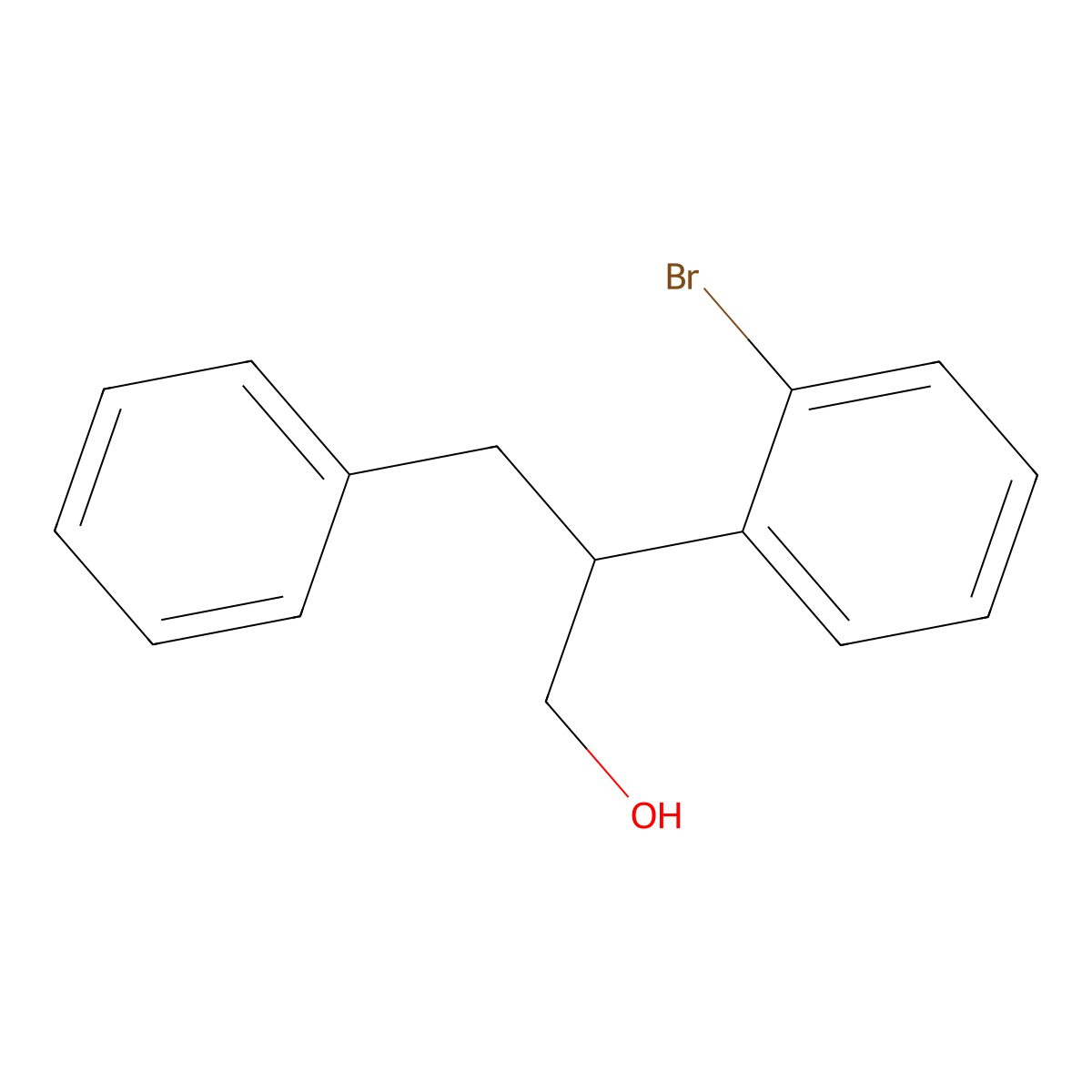 2-(2-Bromophenyl)-3-phenylpropan-1-ol molecular structure, CAS 78920-33-9