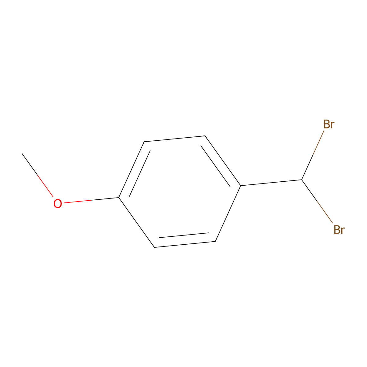1-(Dibromomethyl)-4-methoxybenzene molecular structure, CAS 78926-14-4
