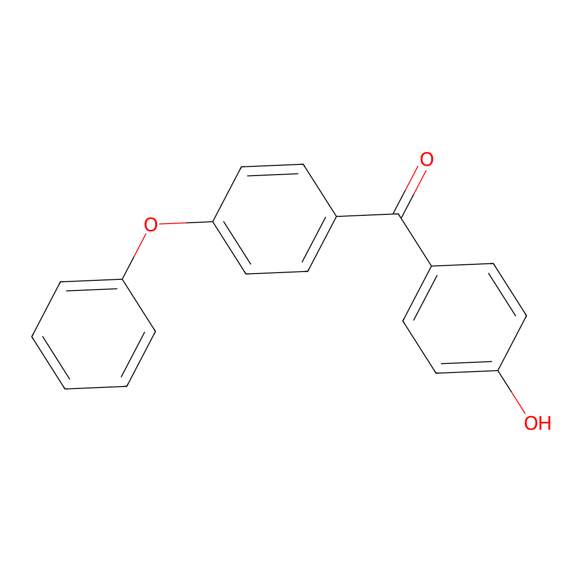 4-Hydroxy-4'-phenoxybenzophenone molecular structure, CAS 78930-16-2