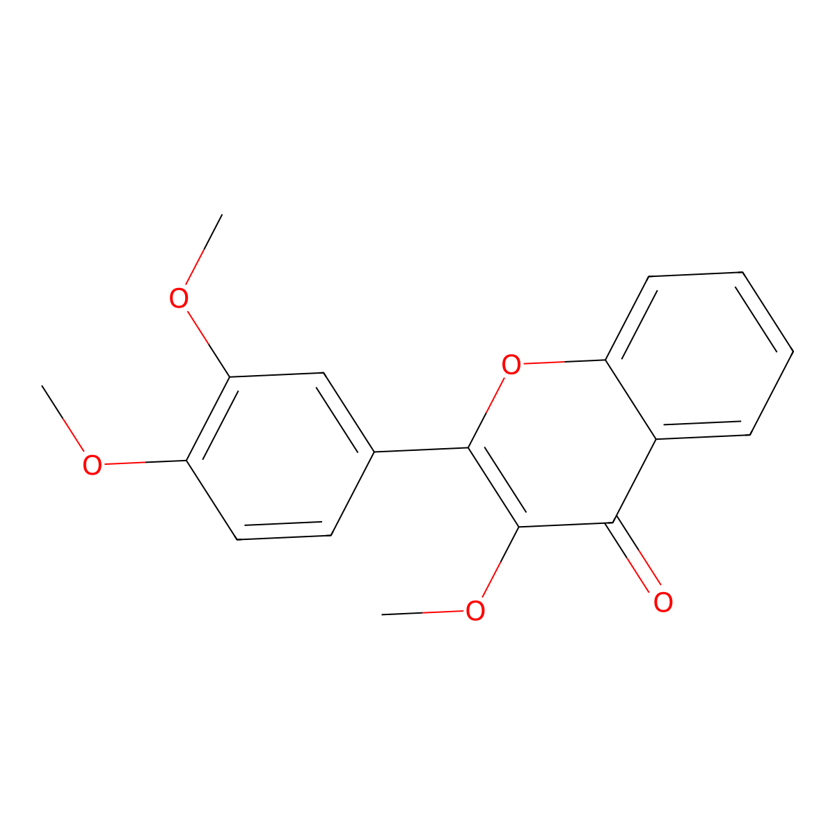 3,3',4'-Trimethoxyflavone molecular structure, CAS 78933-15-0