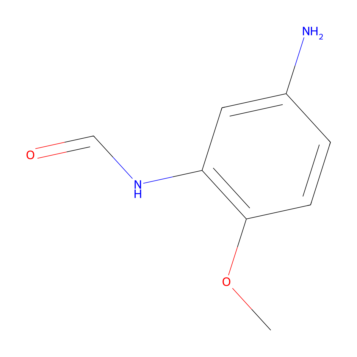 N-(5-amino-2-methoxyphenyl)formamide molecular structure, CAS 78939-34-1