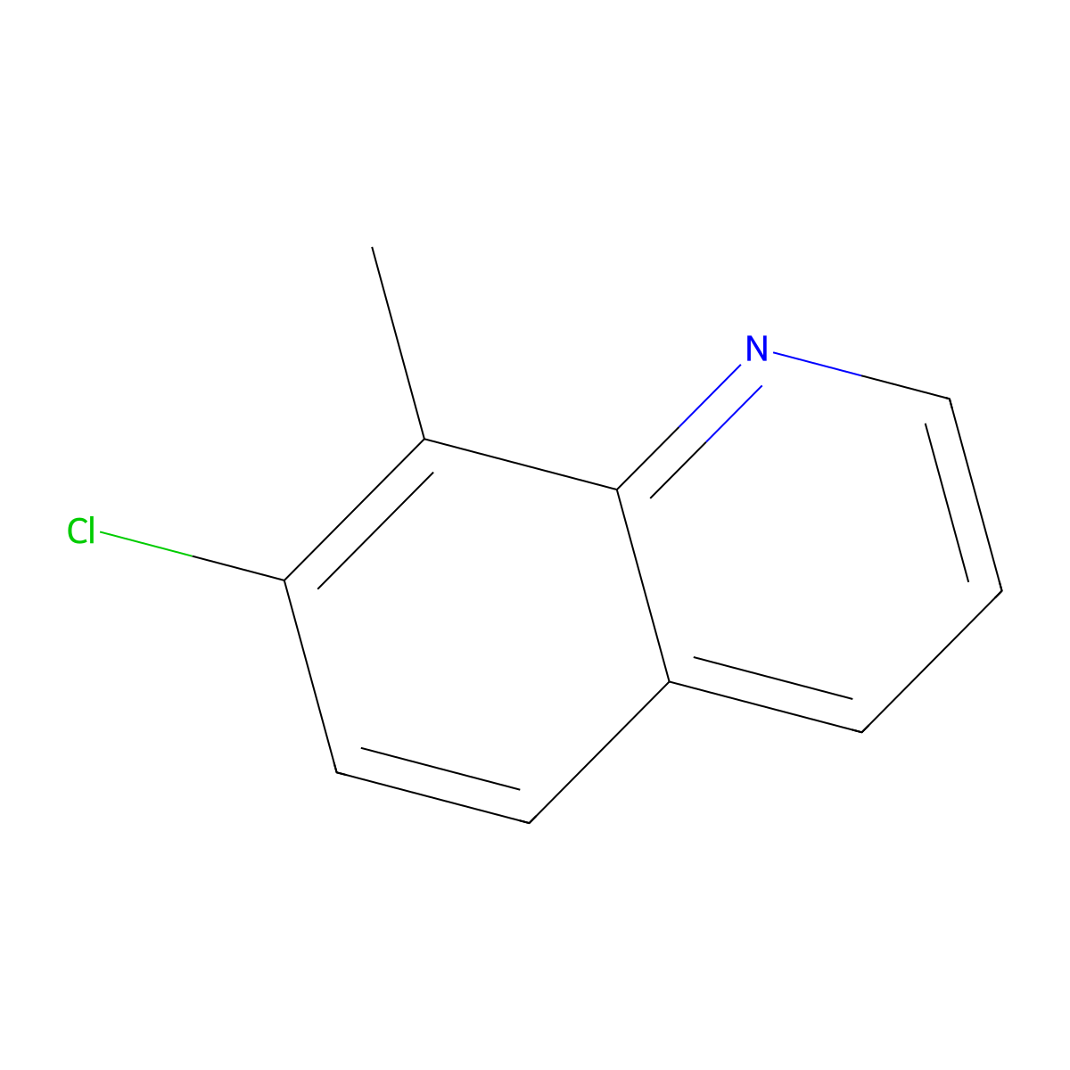 7-Chloro-8-methylquinoline molecular structure, CAS 78941-93-2