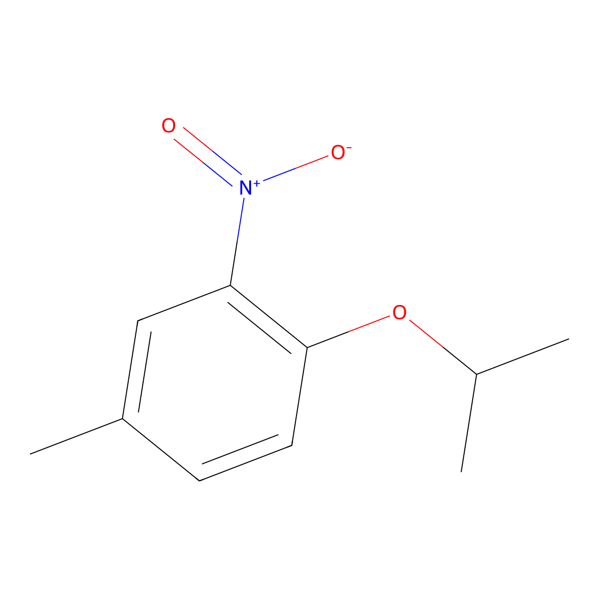 1-Isopropoxy-4-methyl-2-nitrobenzene molecular structure, CAS 78944-97-5