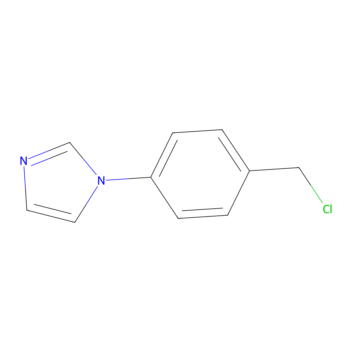 1-(4-(Chloromethyl)phenyl)-1H-imidazole molecular structure, CAS 789445-30-3
