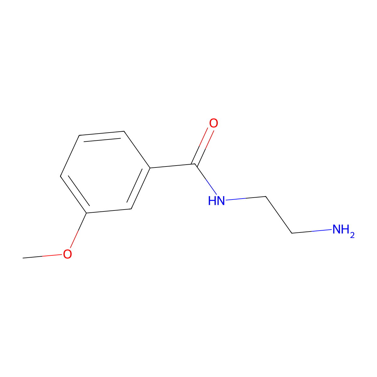 N-(2-aminoethyl)-3-methoxybenzamide molecular structure, CAS 789447-45-6