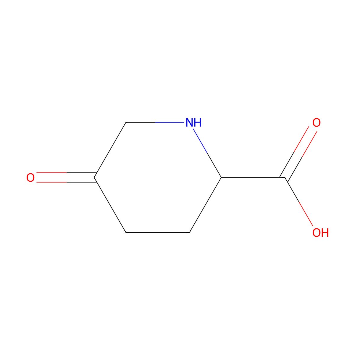 5-Oxopiperidine-2-carboxylic acid molecular structure, CAS 789448-80-2