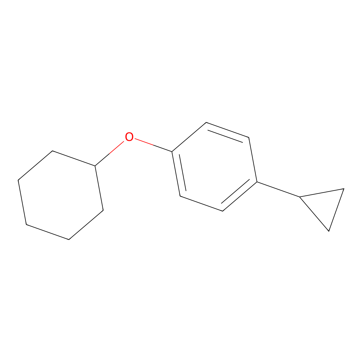 1-(Cyclohexyloxy)-4-cyclopropylbenzene molecular structure, CAS 78945-01-4
