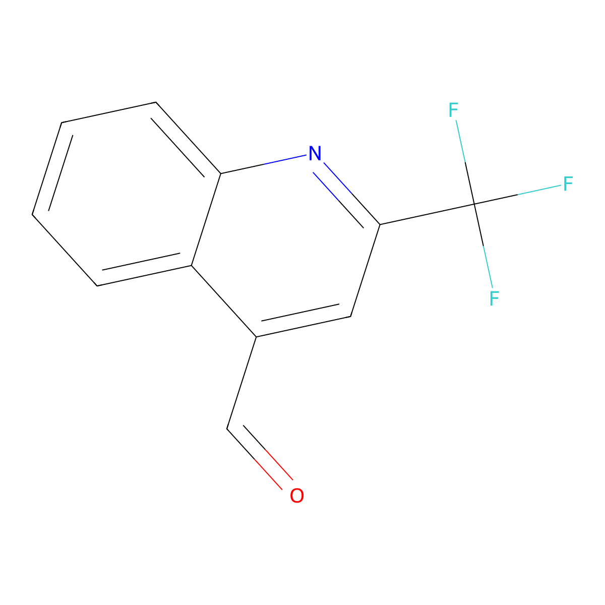 2-(Trifluoromethyl)quinoline-4-carbaldehyde molecular structure, CAS 78946-17-5