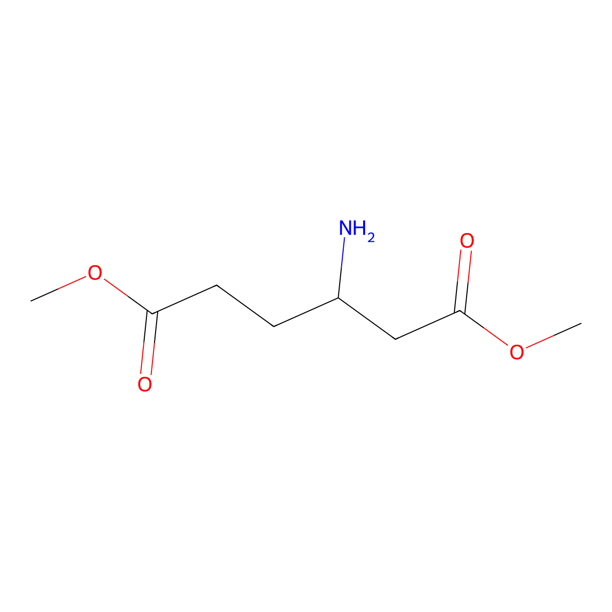 1,6-Dimethyl 3-aminohexanedioate molecular structure, CAS 789466-86-0