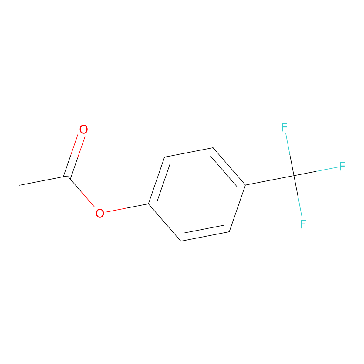 4-(Trifluoromethyl)phenyl acetate molecular structure, CAS 78950-29-5