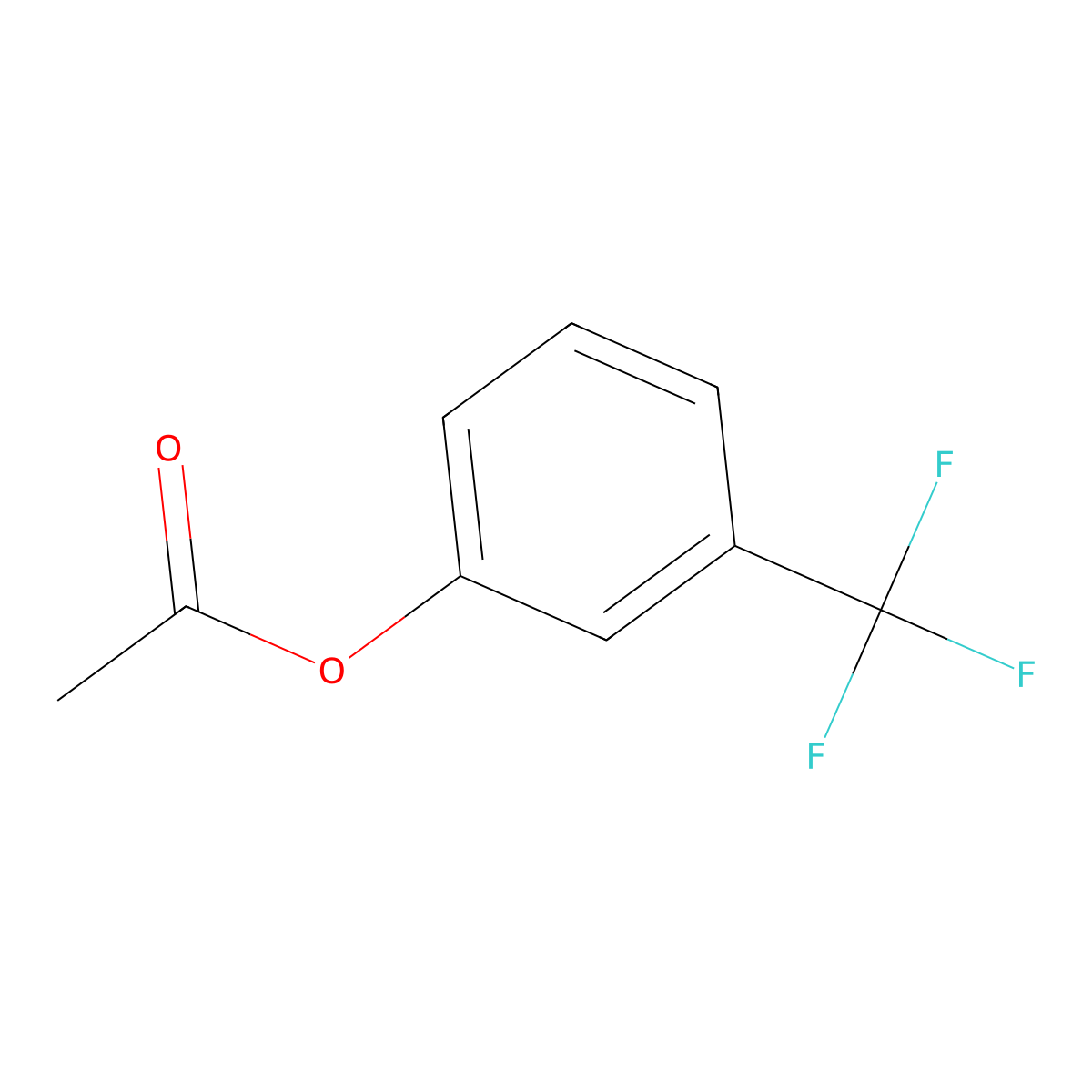 3-(Trifluoromethyl)phenyl acetate molecular structure, CAS 78950-34-2